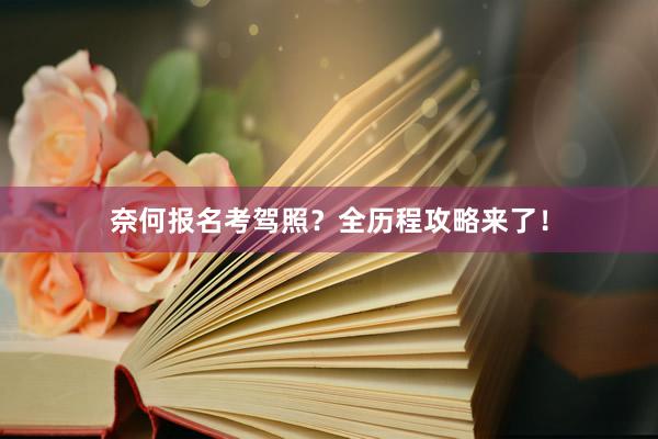 奈何报名考驾照？全历程攻略来了！